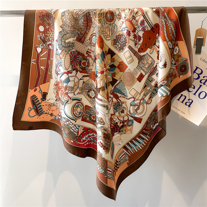 2026 New Square Twill Silk Sca - Face Scarf Mask ulasan dan harga