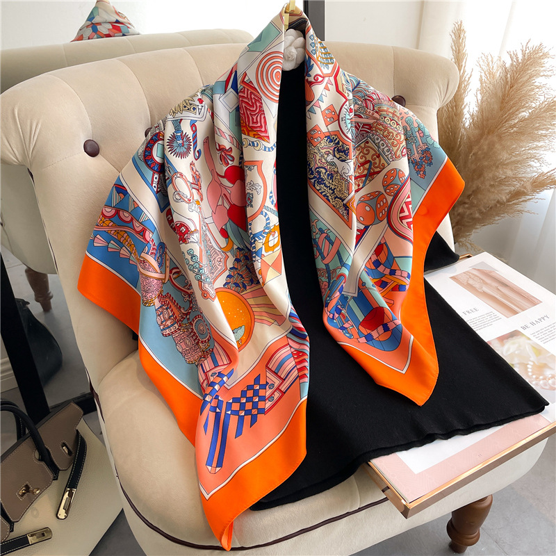 2026 New Square Twill Silk Sca - Face Scarf Mask ulasan dan harga