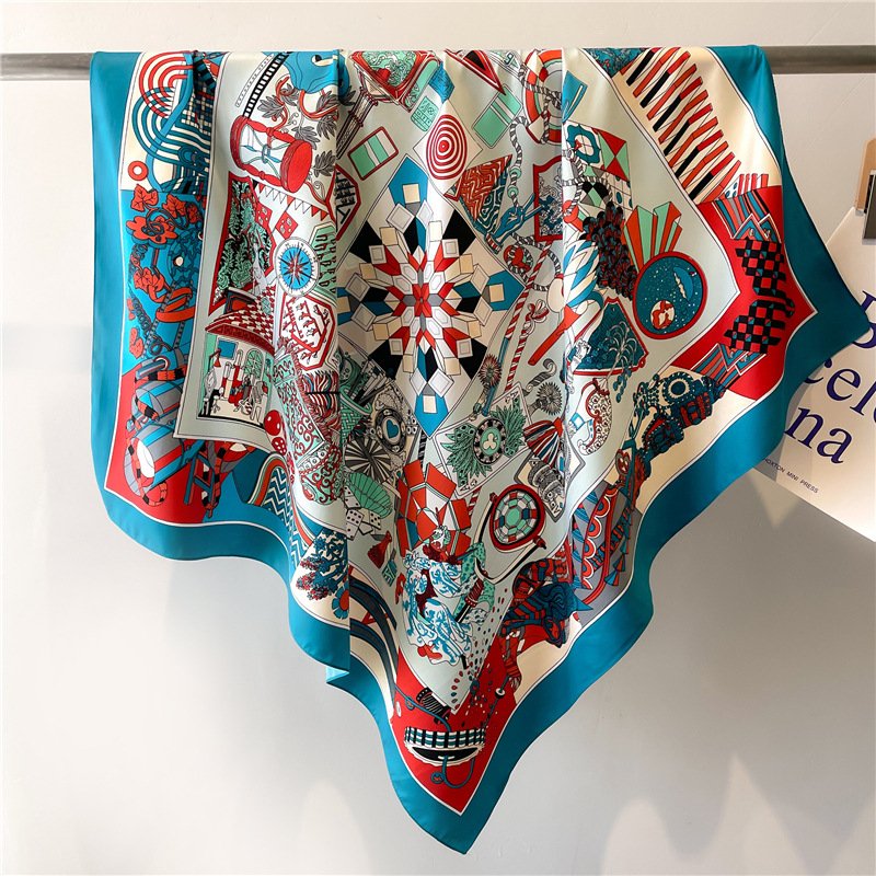 2026 New Square Twill Silk Sca - Face Scarf Mask ulasan dan harga